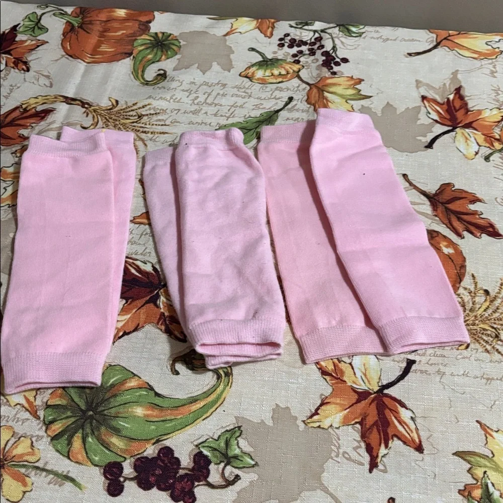 Bundle of 3 Pink Leg Warmers